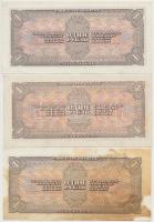 Szovjetunió 1938. 1R (3x) T:I-,II,III egyiken szennyeződés
Soviet Union 1938. 1 Ruble (3x) C:AU,XF,...