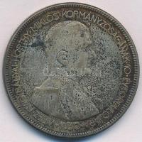 1930. 5P Ag &quot;Horthy jobbra&quot; T:3 patina Adamo P8