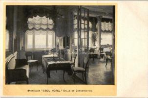 Brussels, Bruxelles, Cecil Hotel - Salle de Conversation / Hotel Cecil, saloon, interior
