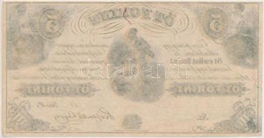 1852. 1$ "B" "Kossuth bankó" számozás nélkül T:II
Hungary 1852. 1 Dollar "...