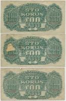 Csehszlovákia 1944. 5K (7x) + 20K + 100K (3x) T:vegyes ragasztott is
Czechoslovakia 1944. 5 Korun (...