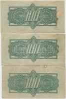 Csehszlovákia 1944. 5K (7x) + 20K + 100K (3x) T:vegyes ragasztott is
Czechoslovakia 1944. 5 Korun (...