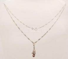 Ezüst nyaklánc medállal, Ag., br.: 3,5gr.,jelzett, 44cm/ Silver necklace with pendant, Ag, Br. .: 3,...