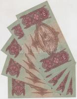 1932. 50P (5x) 3db sorszámkövető + 2db sorszámkövető T:II-