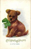 A little Irish / Christmas, dog, C.W. Faulkner & Co. Series 1524H.