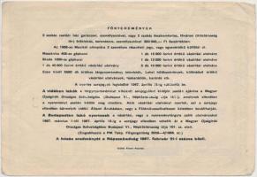 Budapest 1967. "Magyar Újságírók Országos Szövetsége - Szerencse-sorsjegy" sorjegy 4Ft ért...