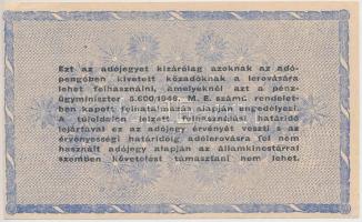 1946. 10.000.000AP vízjeles papíron, fordított címerrel, "amelyeknél", vágáshibás T:I-,II ...