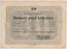 1849. 30kr &quot;Kossuth bankó&quot; T:III