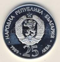 Bulgária 1989. 25L Ag "Nyári olimpia-kajak" T:PP
