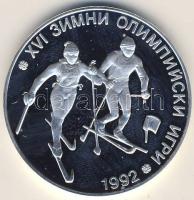 Bulgária 1990. 25L Ag "Téli olimpia-síelés" T:PP