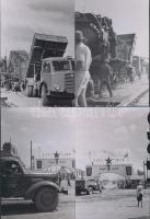 cca 1951 Épül Sztálinváros és a Dunai Vasmű, Rózsa György fotóriporter hagyatékában levő, 13 db kora...