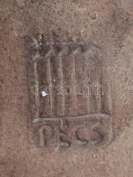 Zsolnay szecessziós kályhacsempe, jelzett, hibátlan, hibátlan, 23×23 cm, m:5 cm