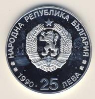 Bulgária 1990. 25L Ag "Téli olimpia-síelés" T:PP