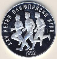 Bulgária 1990. 25L Ag "Nyári olimpia-futás" T:PP