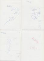 cca 1978 DEDIKÁLT színészportrék (Trokán Péter, Tahi Tóth László, Rudolf Péter, Mácsai Pál, Kállai F...