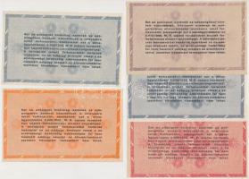 1946. 10.000AP (2x) + 50.000AP (2x) + 100.000AP (5x) + 500.000AP (2x) + 1.000.000AP fordított címerr...