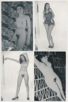 cca 1975 Finoman erotikus fotómix, 13 db fénykép, 14x9 cm / cca 1975 13 erotic photos, 14x9 cm