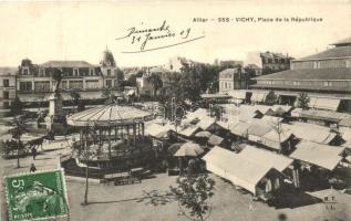 Vichy, Place de la Republique / square, market