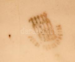 Zsolnay Hófehérke és hét törpés  mélytányér, matricás, kopott, jelzett, d:21 cm