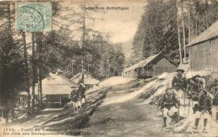 Foret du Tournairet, Baraquements Alpins / Alpine Hunters, military barracks