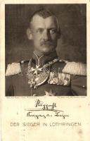 Rupprecht, Crown Prince of Bavaria, Der Sieger in Lothringen / Victor of Lorraine, published by the German Red Cross (EK)
