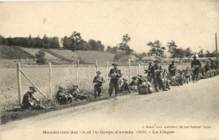 Manoeuvres des 13 et 14 Corps darmée / French soldiers of the 13th and 14th Army Corps, Alpine Hunters