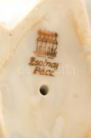 Zsolnay nyuszi, kézzel festett, jelzett, hibátlan, h:10 cm, m:6 cm