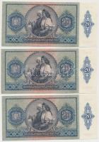 1941. 20P (3x) sorszámkövetők T:I