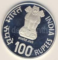 India 1981. 100R Ag "Gyermekév" T:PP RR!!