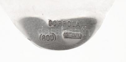 Ezüst névjegykártyatartó, Ag., 90,9gr, jelzett, 6x9cm/ Silver business card holder, Ag. 90,9gr, mark...