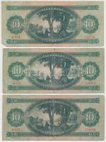 1949. 10Ft (3x) T:III-