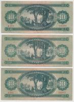 1949. 10Ft (3x) T:III-