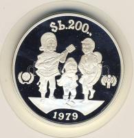 Bolívia 1979. 200P Ag "Gyermekév" T:PP R! Csak 15000db!