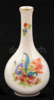 Herendi mini váza, kézzel festett, jelzett, hibátlan, m:8,5 cm