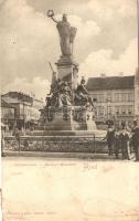 Arad, Vértanú szobor, Schwarz Testvérek és Hugert Bernát üzlete / martyr&#039;s statue, shops (fl)