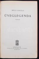 Mécs László: Üveglegenda. Versek.
Bp., 1930, Athenaeum. 133 p. Első kiadás. Korabeli egészvászonköt...