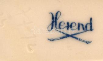 Herendi mini tálka, kézzel festett, jelzett, hibátlan, 9,5×5,5 cm