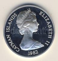 Cayman Szigetek 1982. 10$ Ag "Gyermekév" T:PP R!