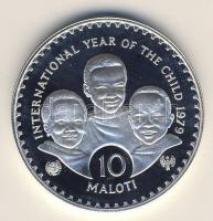 Lesotho 1979. 10M Ag "Gyermekév" T:PP R!