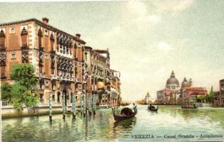 Venice, Venezia; Canal Grande, Academy, litho, artist signed