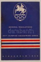 1956 General Regulations XVIth olympiad equestrian games, pp.:56, 18x12cm