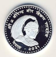 Nepal 1974. 100R Ag "Gyermekév" T:PP Csak 9270db! R!