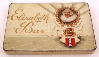 Elisabeth Bas szivarkás fémdoboz, 13x19x2cm / Elisabeth Bas Vintage cigarette box,13x19x2cm