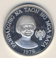 Fülöp Szigetek 1974. 50P Ag "Gyermekév" T:PP R!