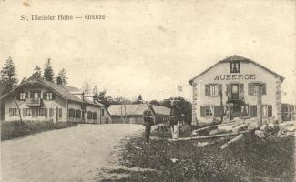 Sainte-Marie-aux-Mines, St. Diedeler Höhe; Auberge / German-French border, hotel