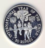 Seychelles 1980. 50R Ag "Gyermekév" T:PP Csak 10000db! R!