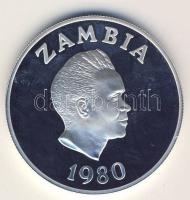 Zambia 1980. 10KW Ag "Gyermekév" T:PP Csak 12000db! R!