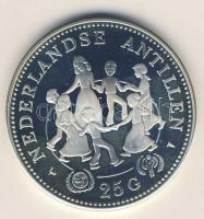 Holland Antillák 1979. 25G Ag "Gyermekév" T:PP R!