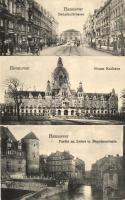 Hannover, Bahnhofstrasse, Neues Rathaus / railway station street, town hall