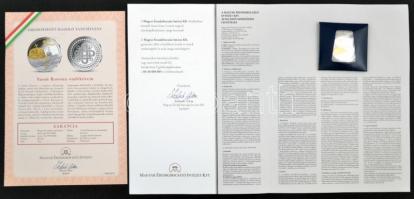 Ifj. Szlávics László (1959-) DN "Szent Korona" Ag emlékérem, részben aranyozott, tanúsítvá...